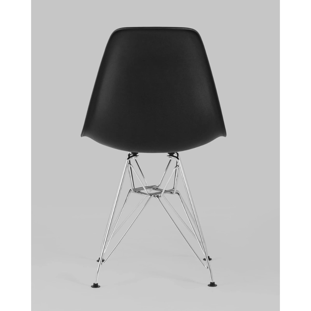 Стул для посетителей Stool Group "Eames DSR New / DC-20101301", пластик, металл, черный - 4