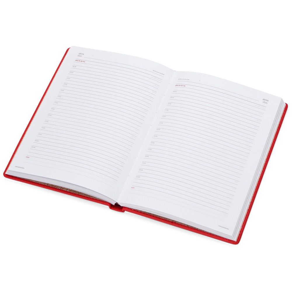 Ежедневник недатированный "Velvet", А5, 272 страницы, красный - 2
