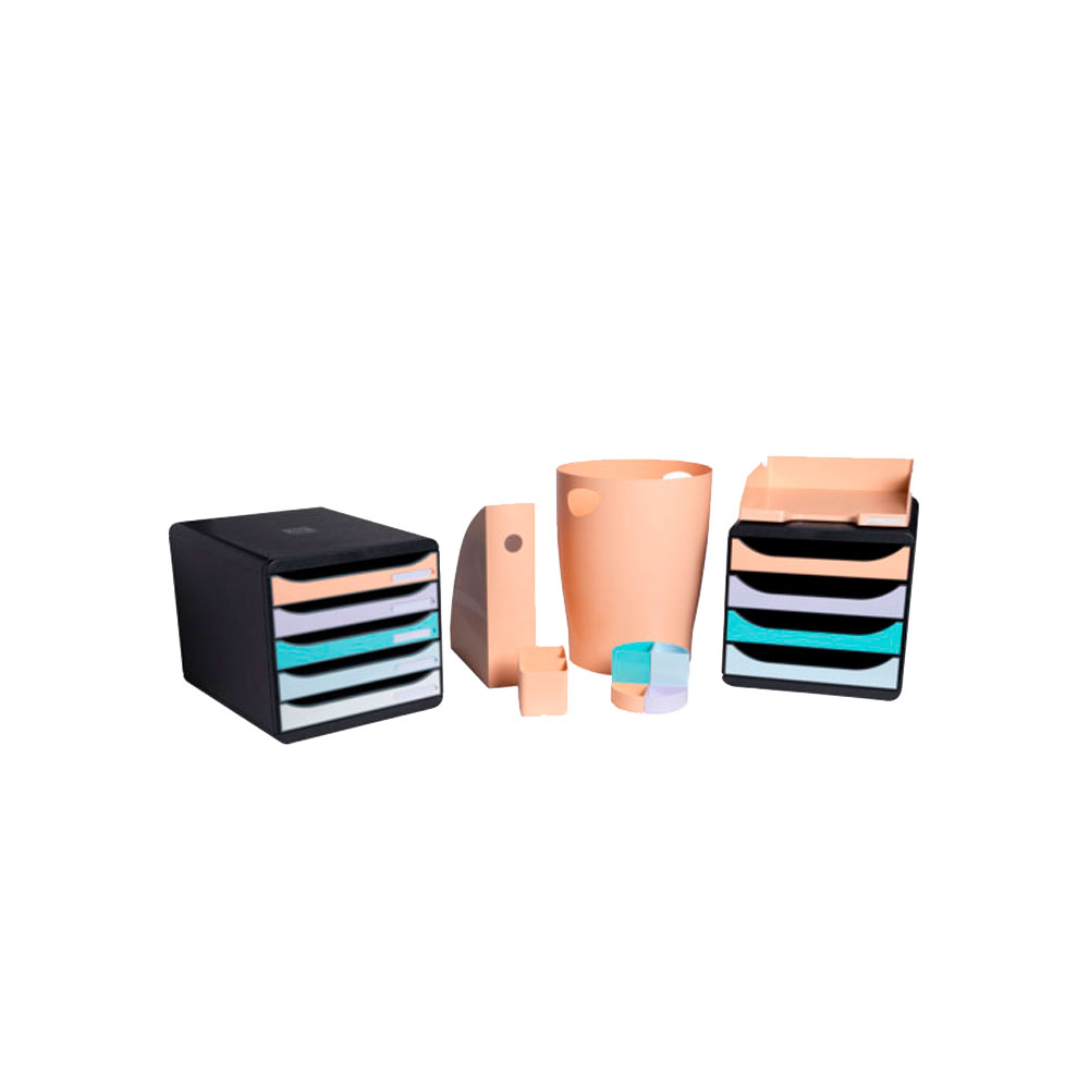 Модуль для бумаги горизонтальный "Aquarel", коралловый - 5