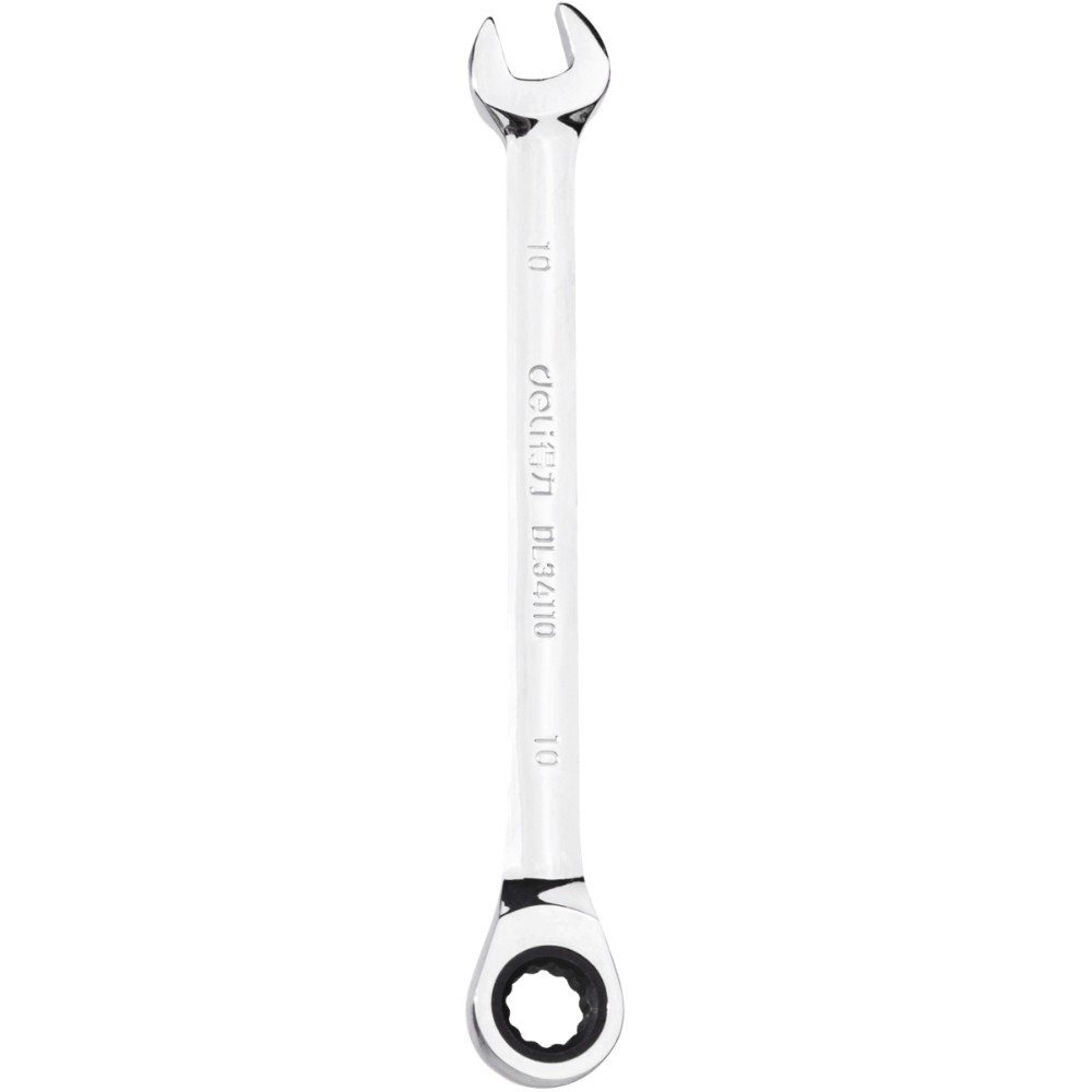 Набор комбинированных ключей Deli "EDL140108T", трещоточный, 8 предметов, серебристый