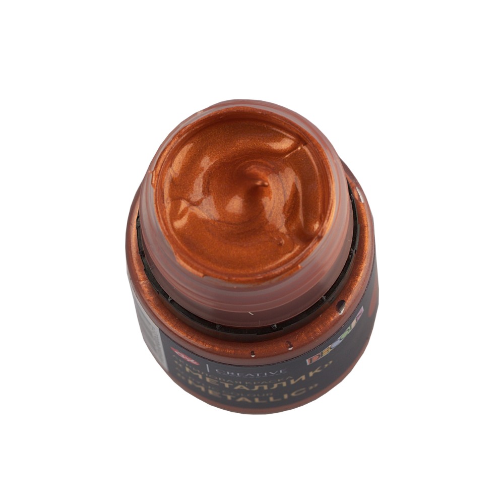 Краска акриловая металлик "Декола", 964 медь, 20 мл., банка - 6