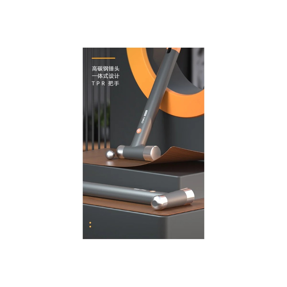 Молоток Deli HS EHT7008L, 0,25 кг, Soft Touch, зеленый - 8