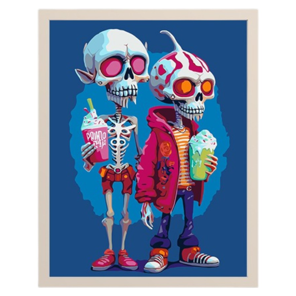 Картина по номерам "Скелеты лето"