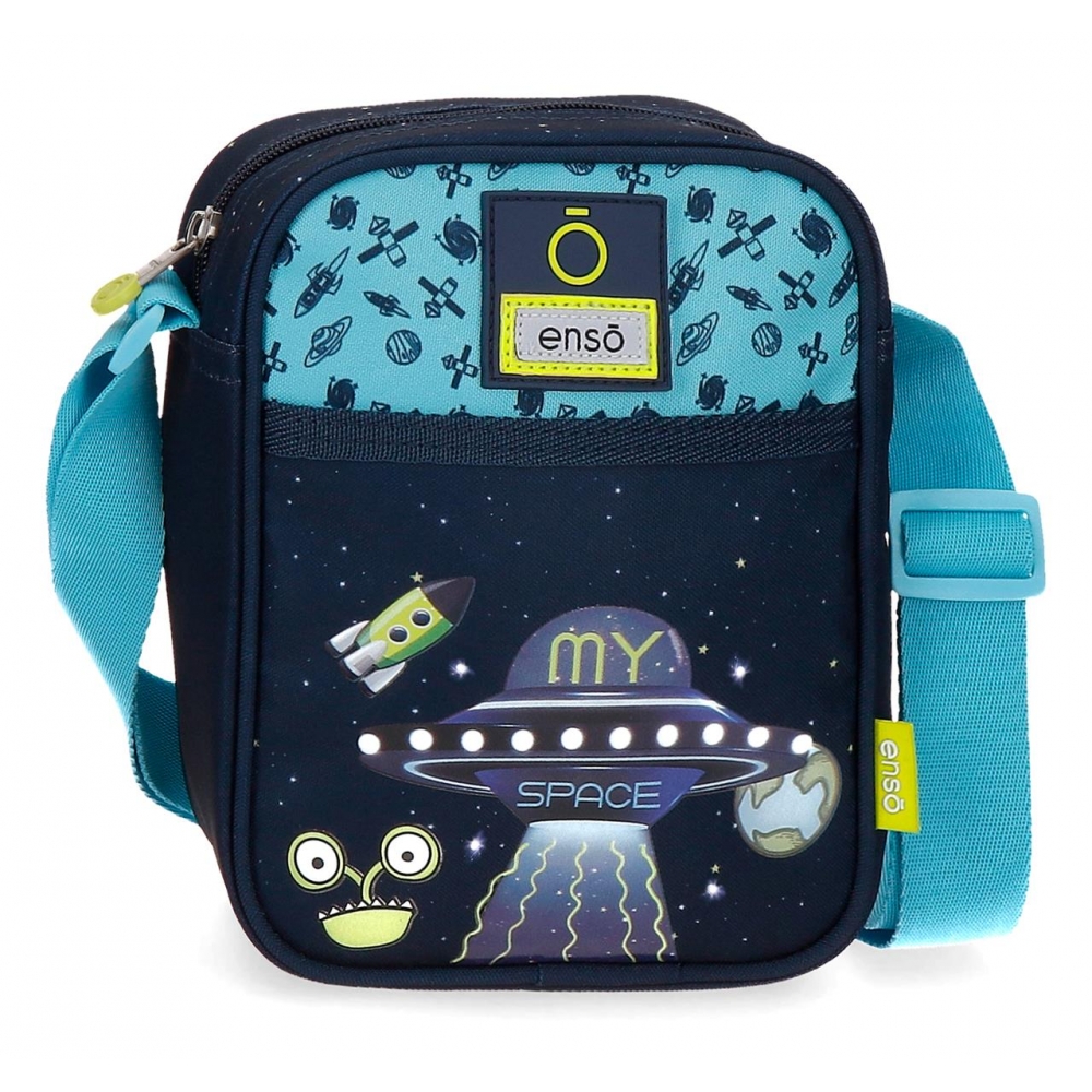 Сумка Enso "My space", темно-синий, бирюзовый