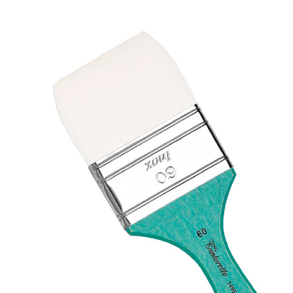 Кисть для рисования "Tintoretto Aquaflat", имитация козы, плоская, №60 - 2