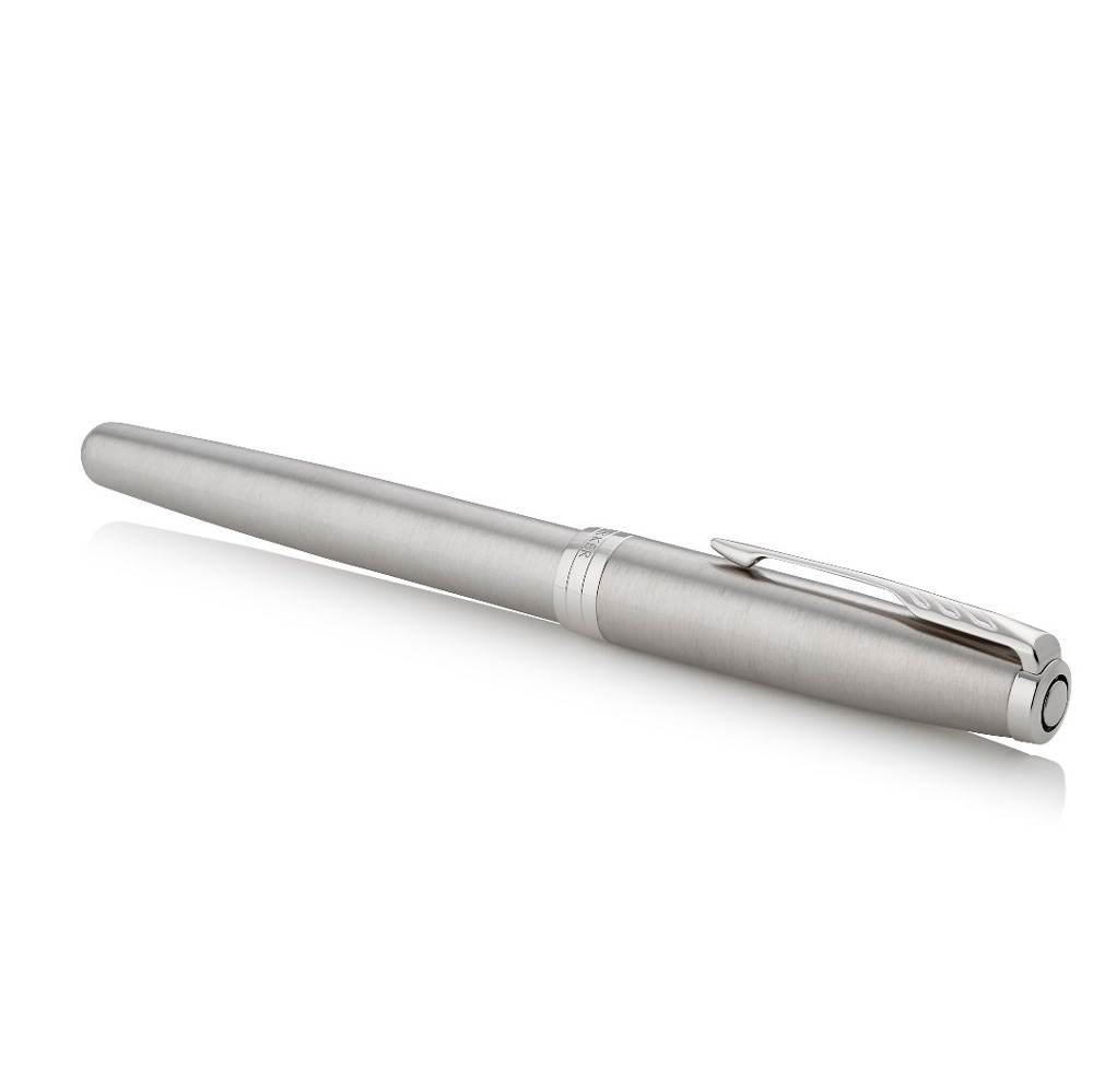 Ручка перьевая Parker "Sonnet Core Stainless Steel CT", F, серебристый, патрон черный