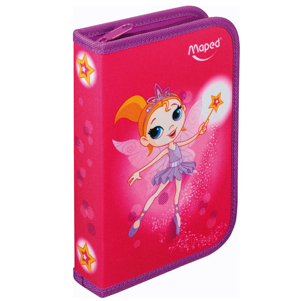 Пенал Maped "Fairy", 1 отделение, с наполнением