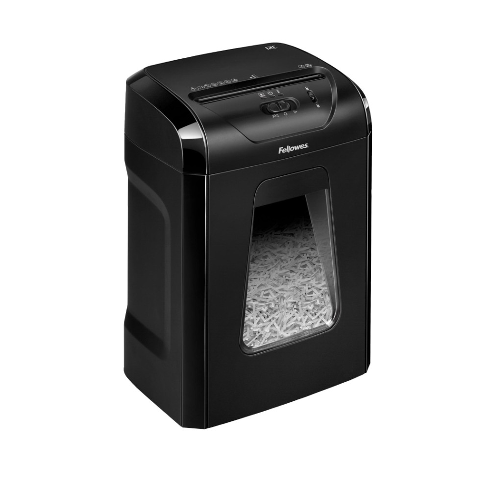 Уничтожитель Fellowes PowerShred 12C, DIN P-4, 4х40мм, 12 листов, 18 литров, Safety Lock - 2