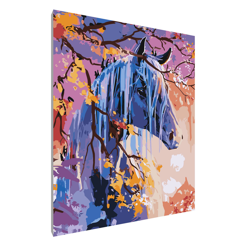 Картины по номерам "Лошадь на заре"