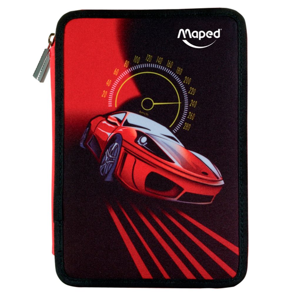 Пенал Maped "Cars", 2 отделения, с наполнением
