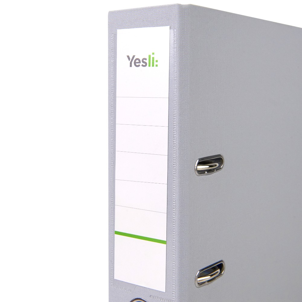 Папка-регистратор "Yesli:", А4, 75 мм, ПВХ, серый