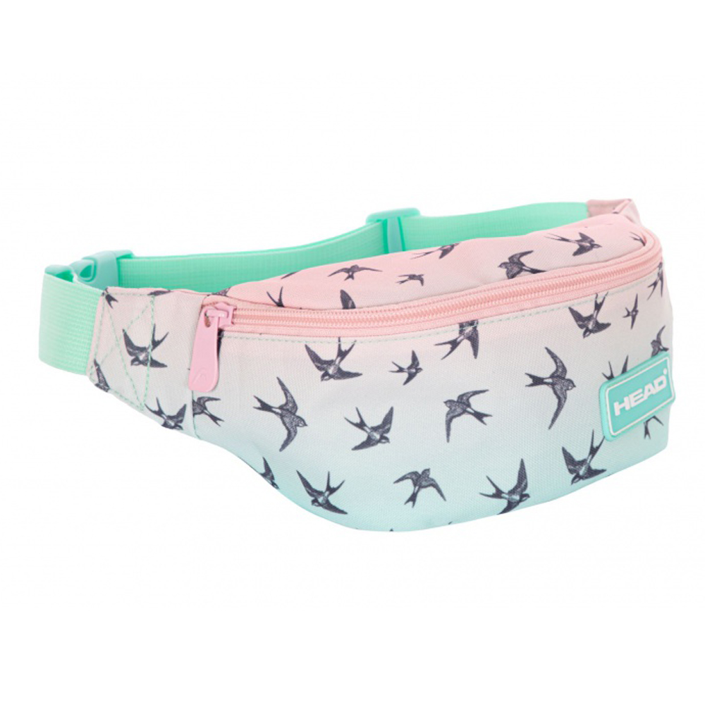 Сумка поясная "Ombre effect swallows dance"