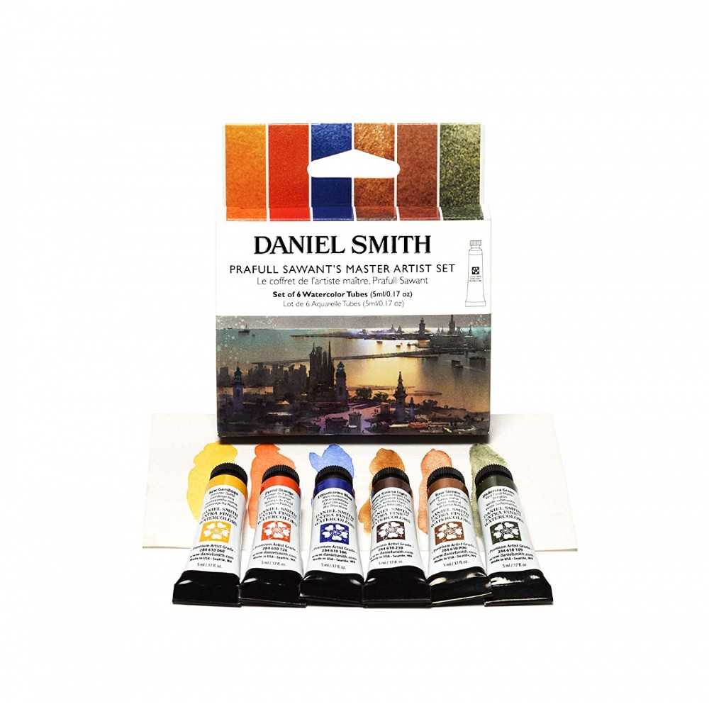 Краски акварельные Daniel Smith "Prafull Sawant Master Artist Set", 6 цветов, тубы