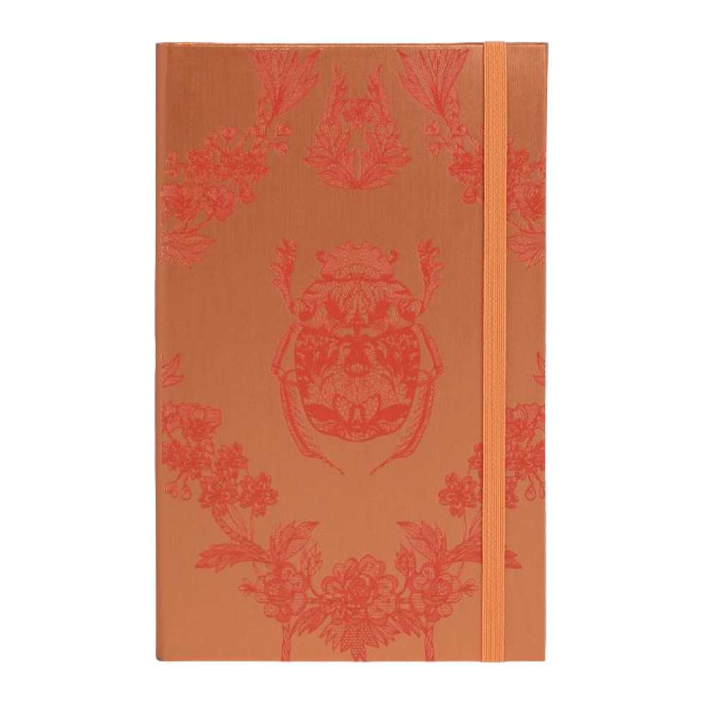 Блокнот "Lace beetle", А5, 96 листов, линейка, оранжевый