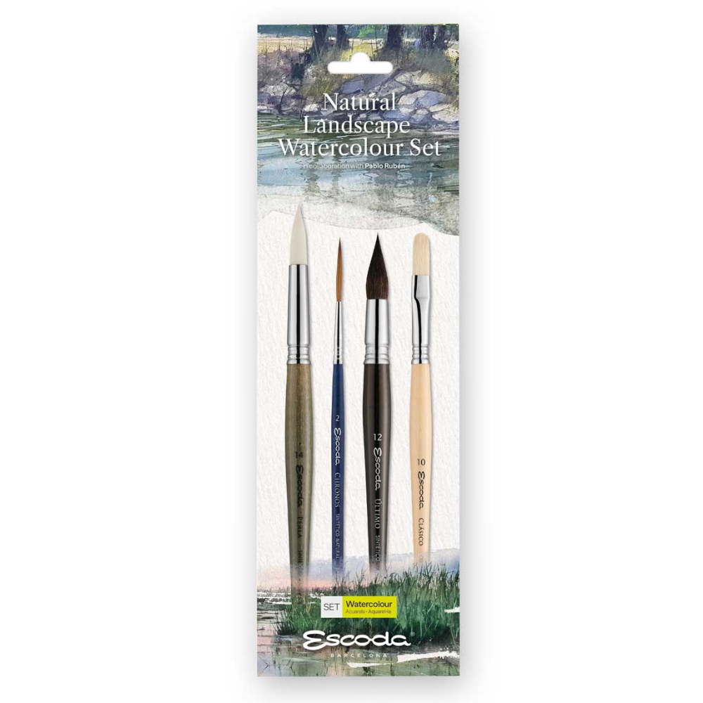 Набор кистей "Escoda. Natural landscape watercolor set"