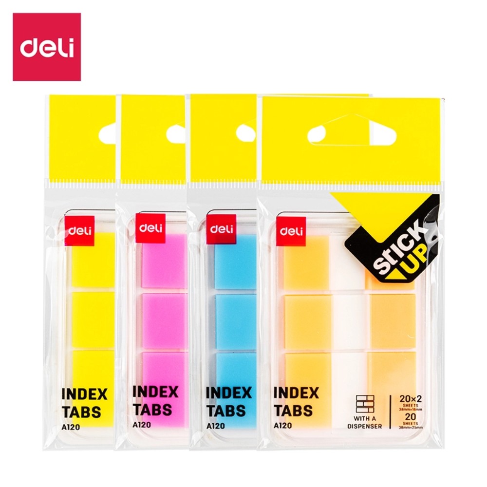 Закладки пластиковые Deli "Stick up"