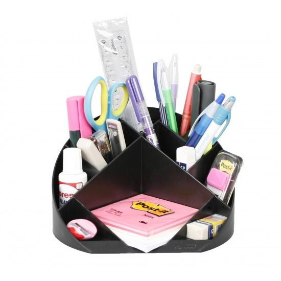 Подставка для канцелярских мелочей "Форум", 550x160x95 мм, черный