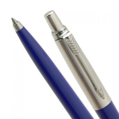 Ручка шариковая автоматическая "Parker Jotter Royal Blue CT", 1.0 мм, синий, серебристый, стерж. синий - 3