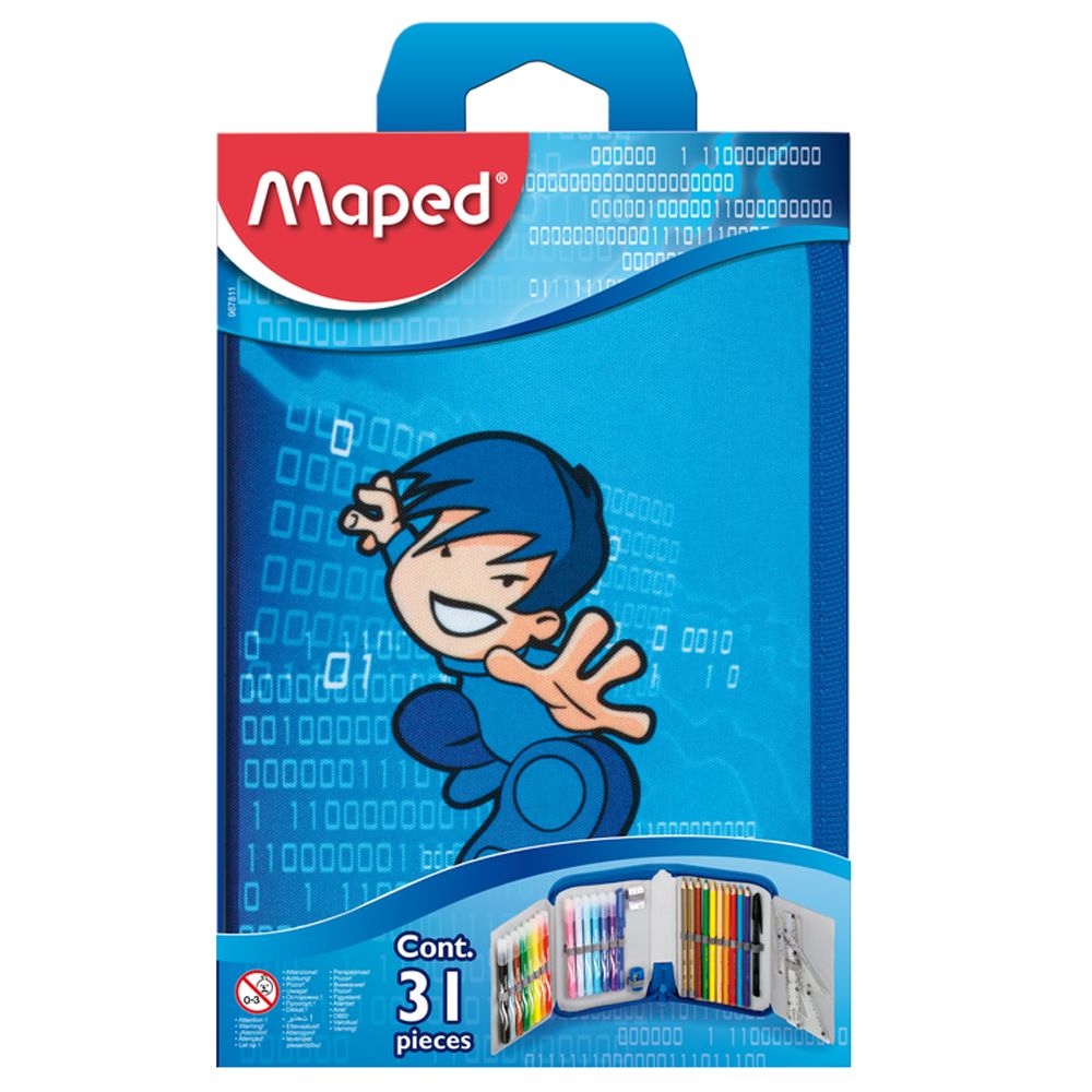 Пенал Maped "Karate", 1 отделение, с наполнением - 4