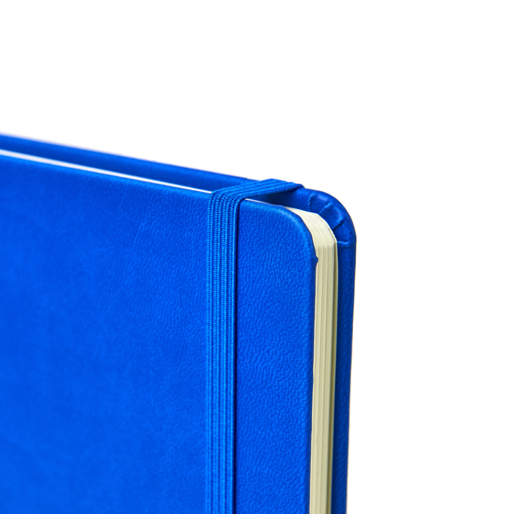 Блокнот "1818-16", А5, 96 листов, на резинке, синий