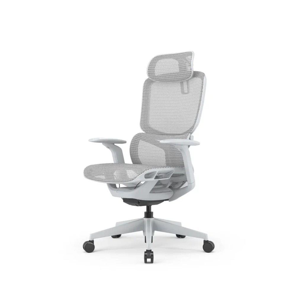 Кресло компьютерное SitZone E-JX-002А, сетка, пластик, белый - 7