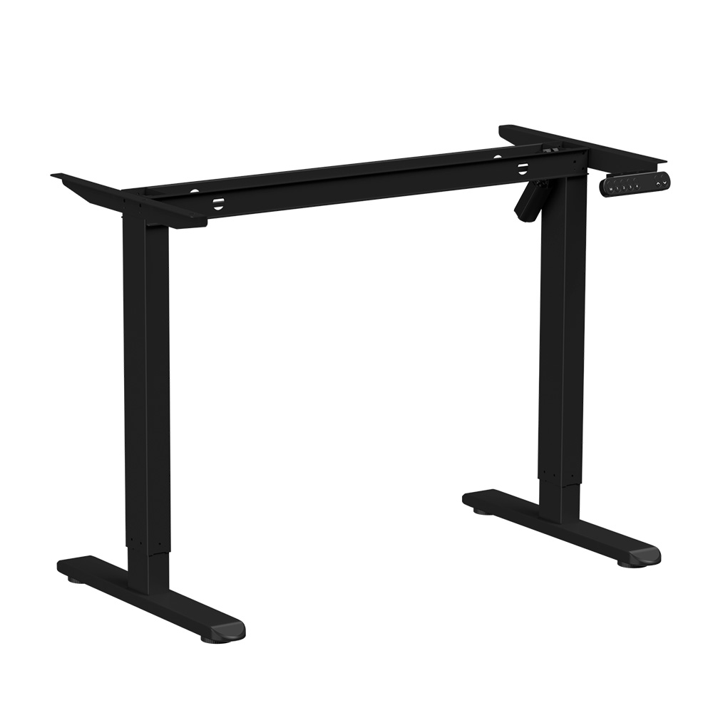 Стол с электроприводом WellDesk Basic 1200x675х18 черный/белый альпийский (9191456+9197776)