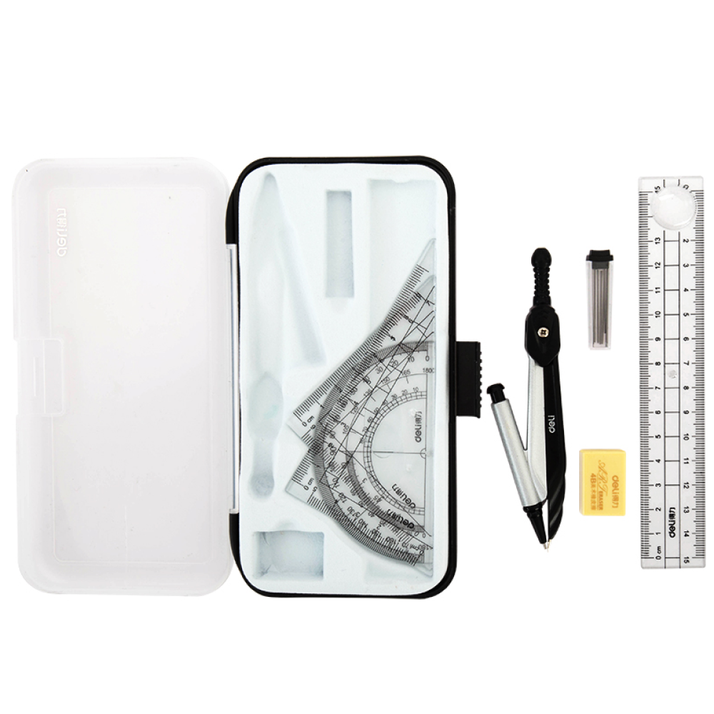 Набор для черчения "Deli 72150", серебристый - 2