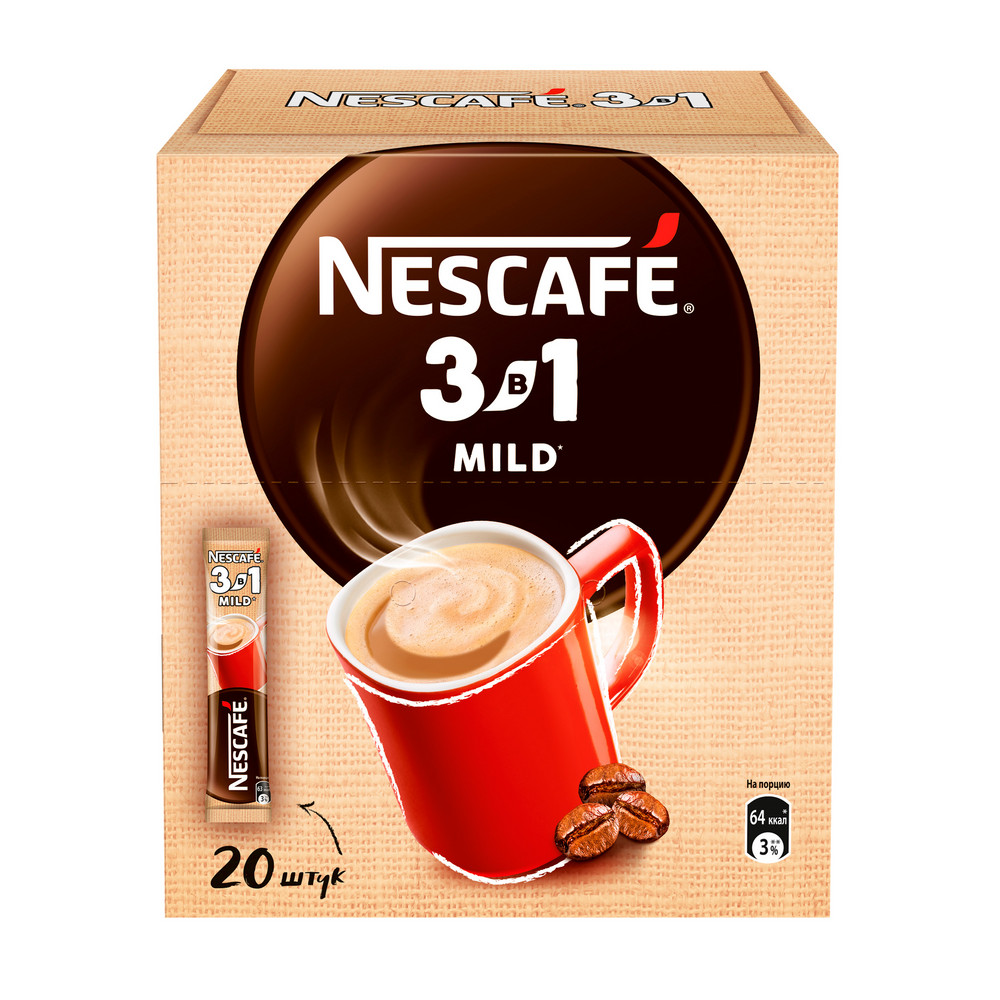 Кофейный напиток "Nescafe" 3в1 мягкий, растворимый, 16 г - 14