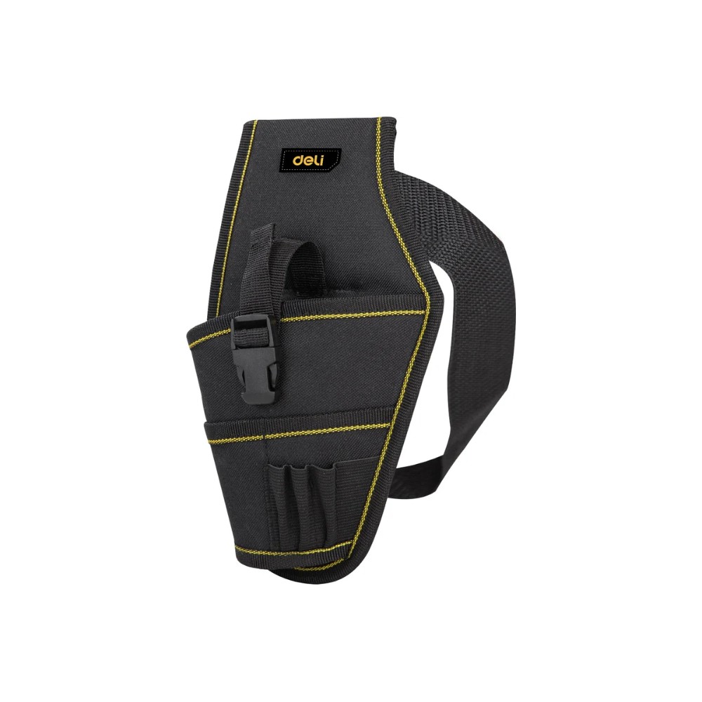Сумка для инструментов поясная Deli YS EDL430004, 260х150х40 мм, ткань Oxford, черный