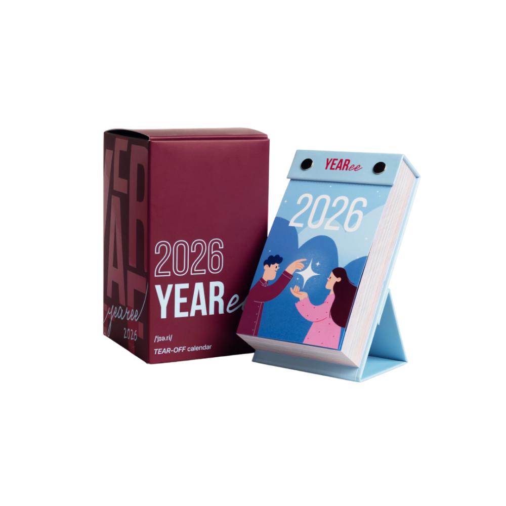 Календарь настольный Yearee "Каждый твой день" 2026, на английском языке