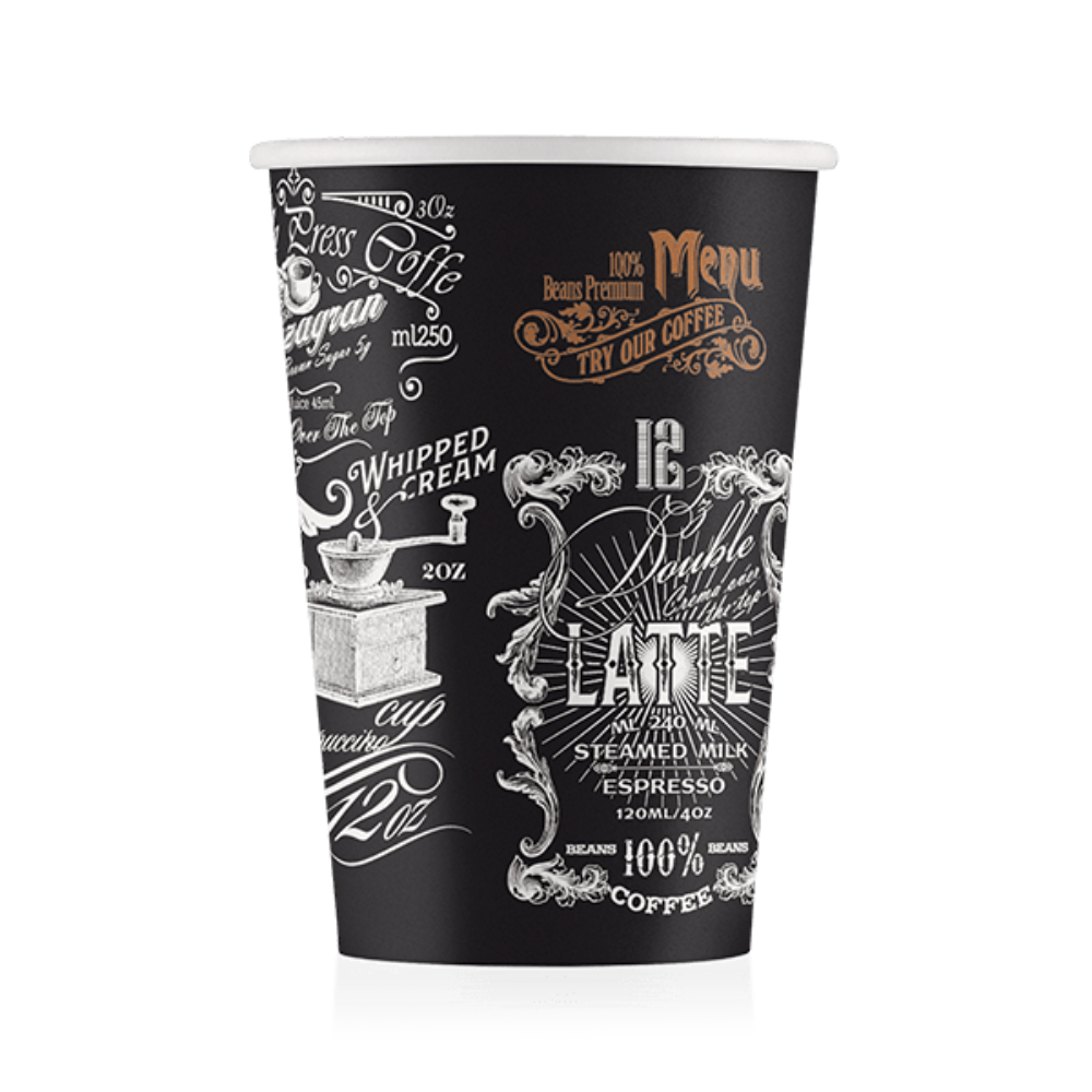 Стакан картонный Ecocups, 50 шт, 400 мл, Д-06