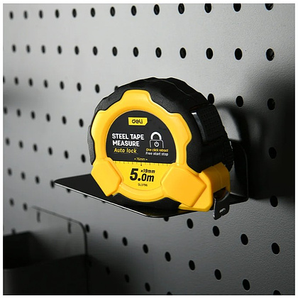 Рулетка Deli YS EDL3796, 5 м х 19 мм, желтый, черный - 9