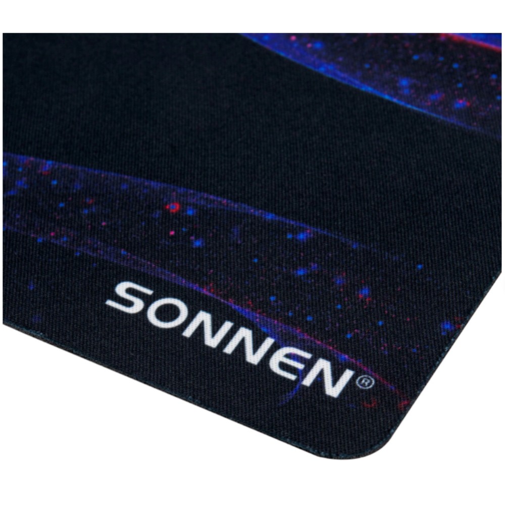 Коврик для мыши "Neon Wave", 250х200х2 мм, ткань, черный