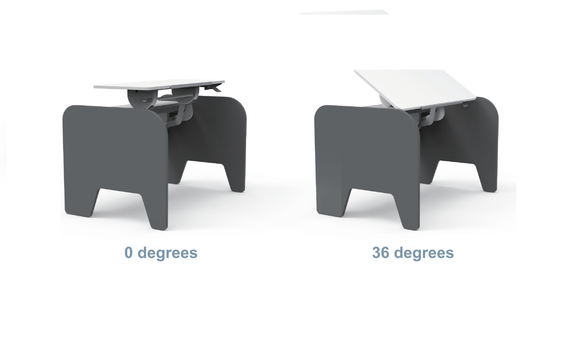 Стол Comf-Pro Elephant Desk UR-3, 1155х700х(340-815) мм, белый, серый - 10