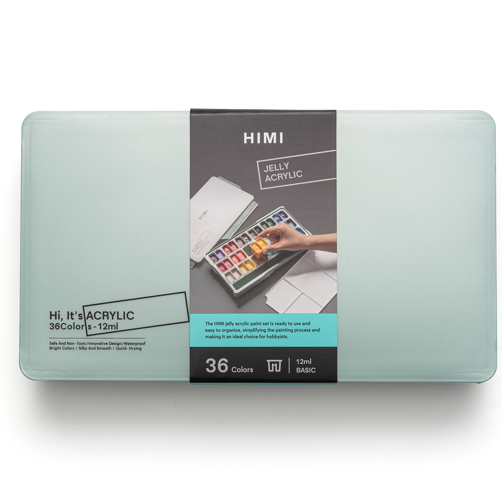Краски акриловые"Himi Jelly Cup", набор 36 цветов, 12 мл, кювета - 2