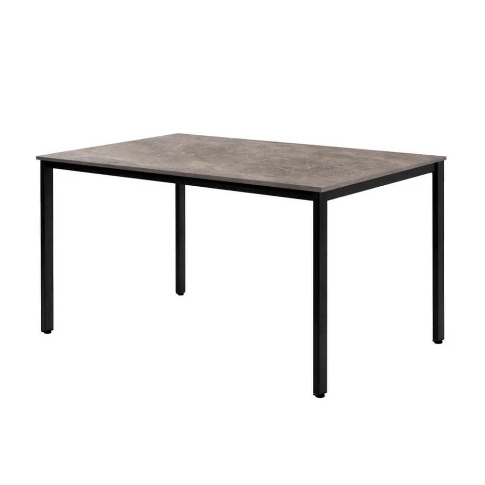 Стол Millwood Сеул, 1300х800 мм, бетон, черный