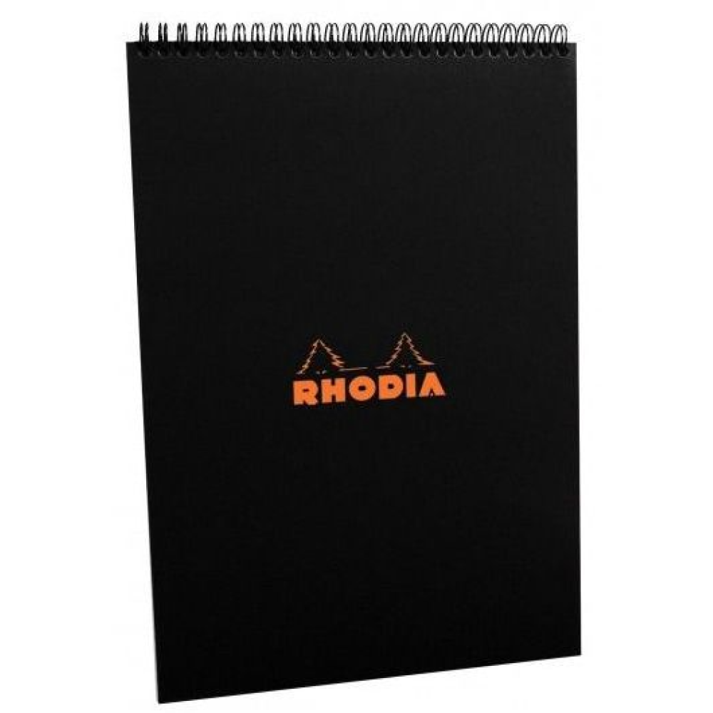 Блокнот "Rhodia", A4, 80 листов, клетка, черный