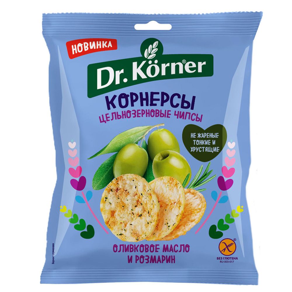 Чипсы "Dr.Korner" цельнозерновые