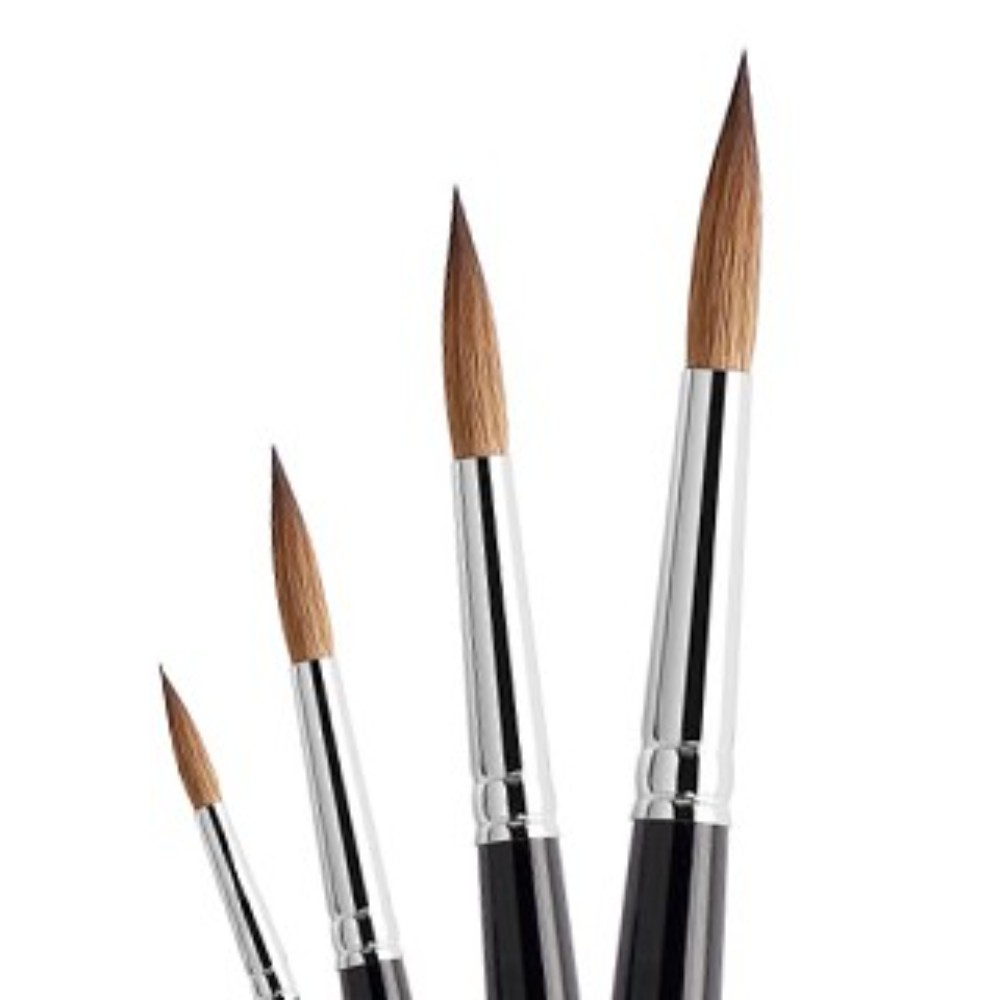 Кисть для рисования "Tintoretto  Martora Kolinsky SIB", сибирский колонок, круглая, №8 - 4