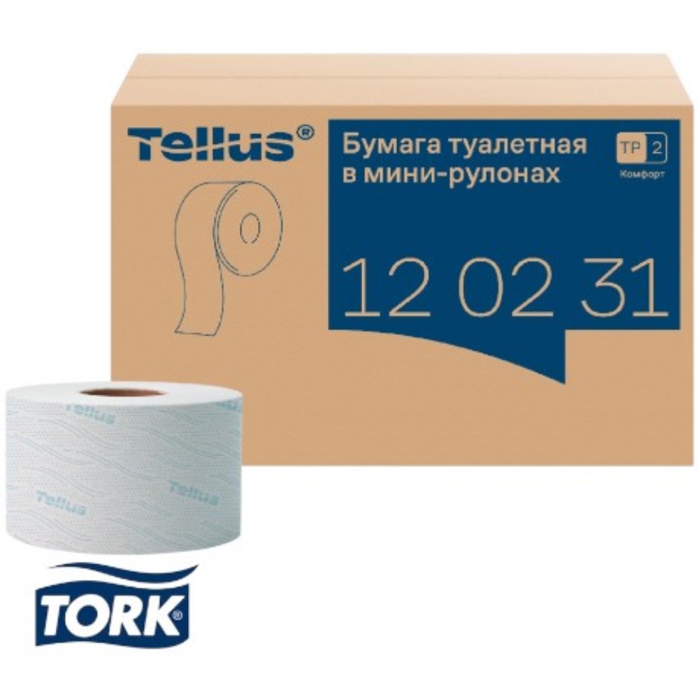 Бумага туалетная Tellus Комфорт T2
