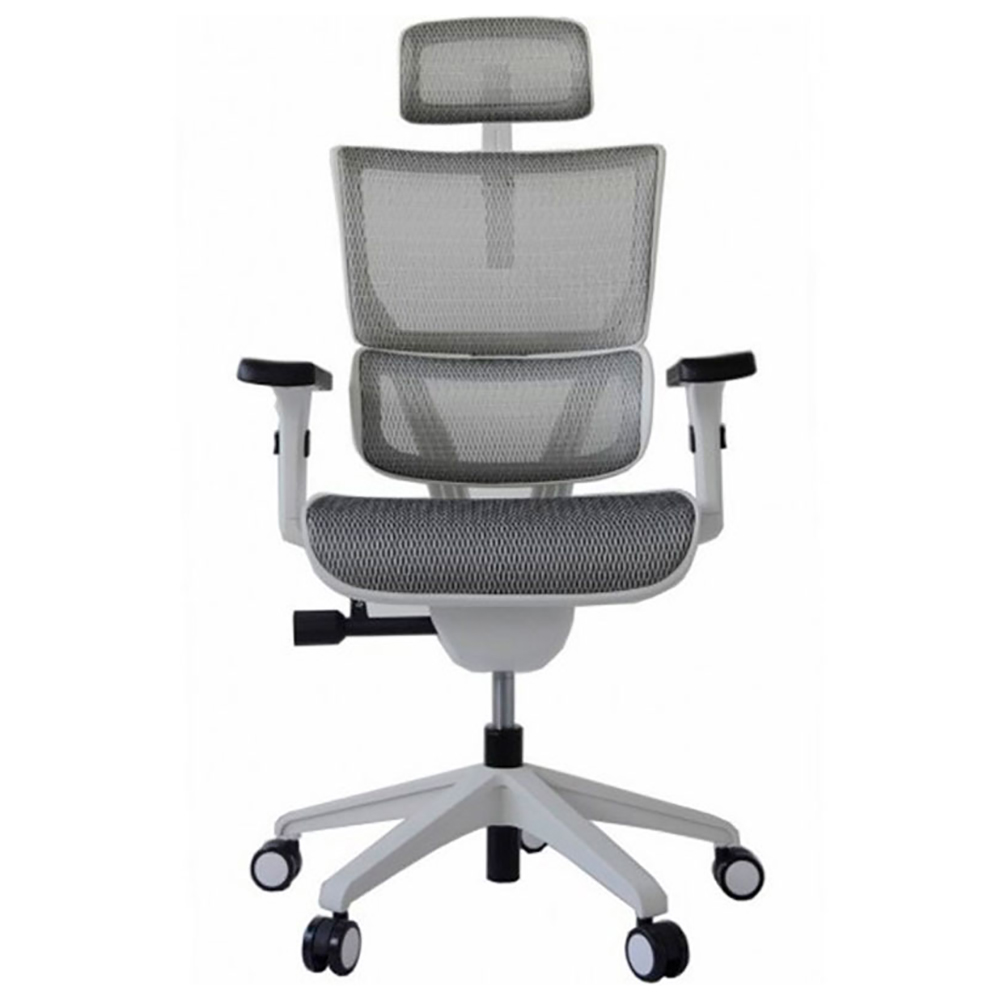 Кресло для руководителя "Ergostyle Vision White", серый