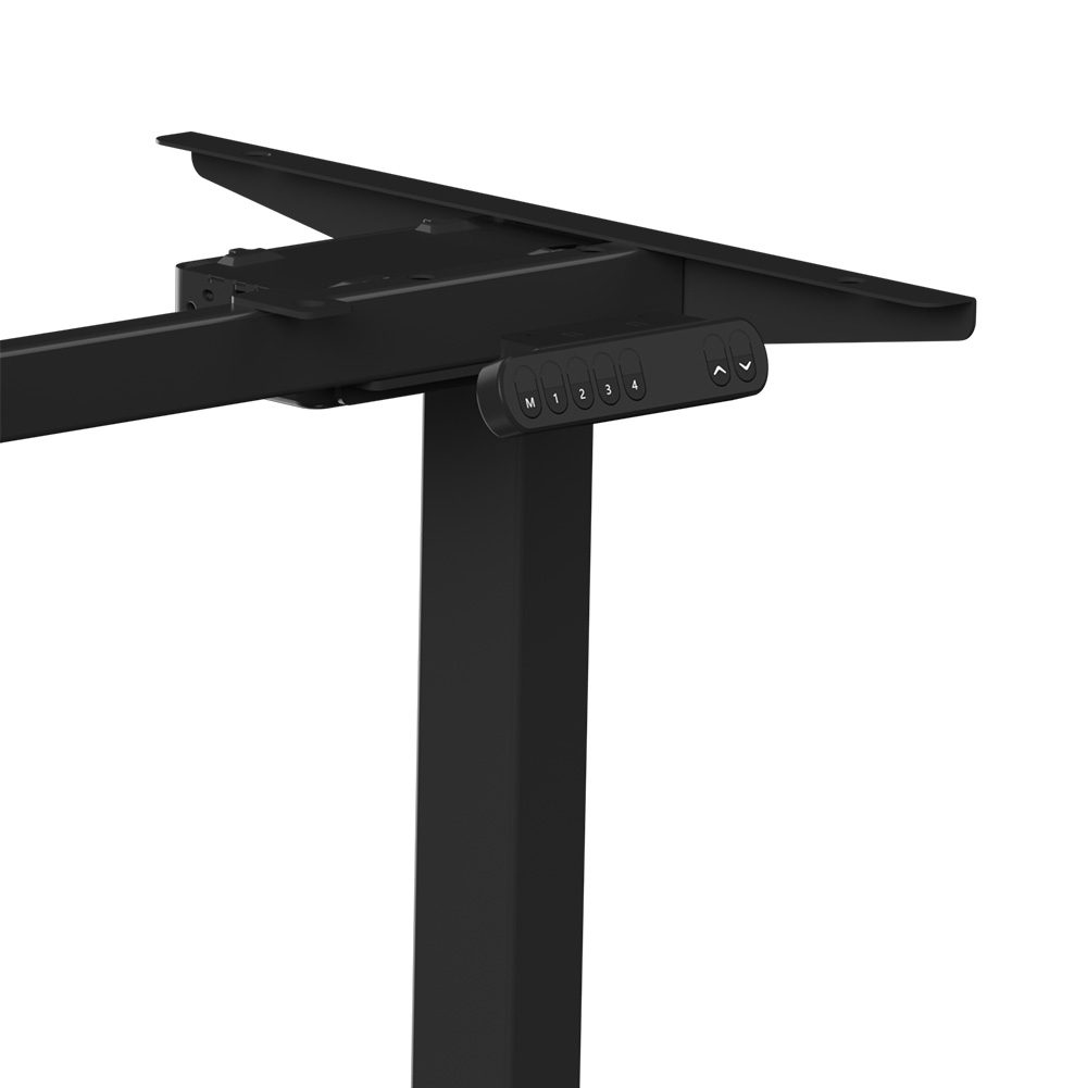 Стол с электроприводом WellDesk Prime 1300x675х18 черный/дуб санта-фе винтаж (9191461+9178196) - 6