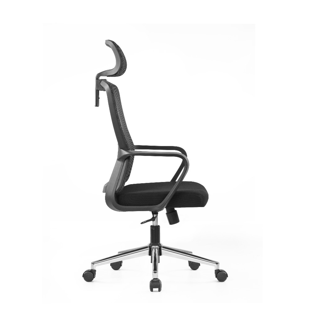 Кресло компьютерное SitZone U-060A, сетка, ткань, черный - 4