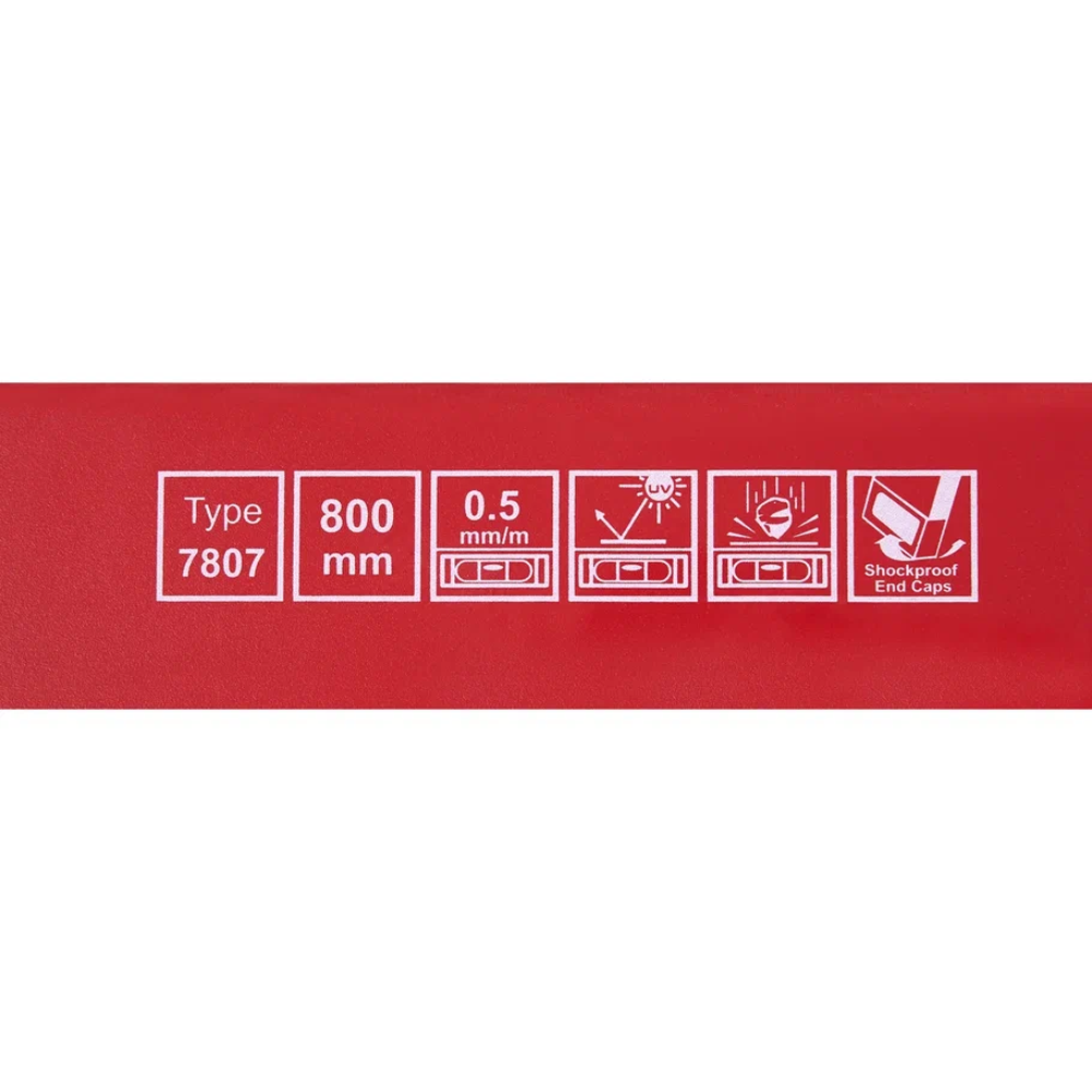 Уровень брусковый MGS 700807B, 800 мм, 2 глазка