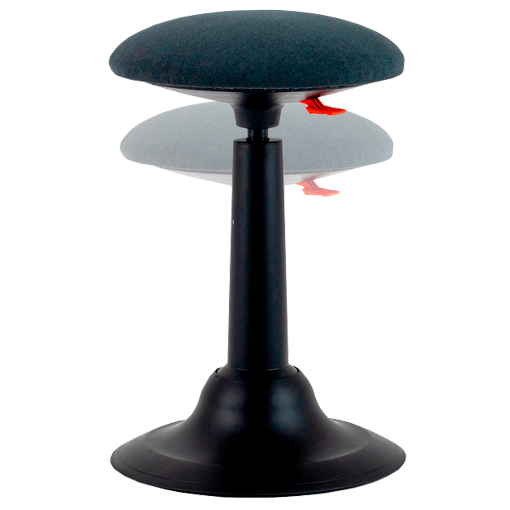 Стул для активного сиденья "Cloud", пластик, черный, серый