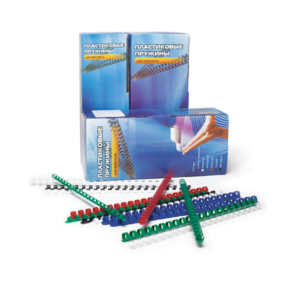 Пружины для перфопереплета "Office Kit", 32 мм, 50 шт, красный