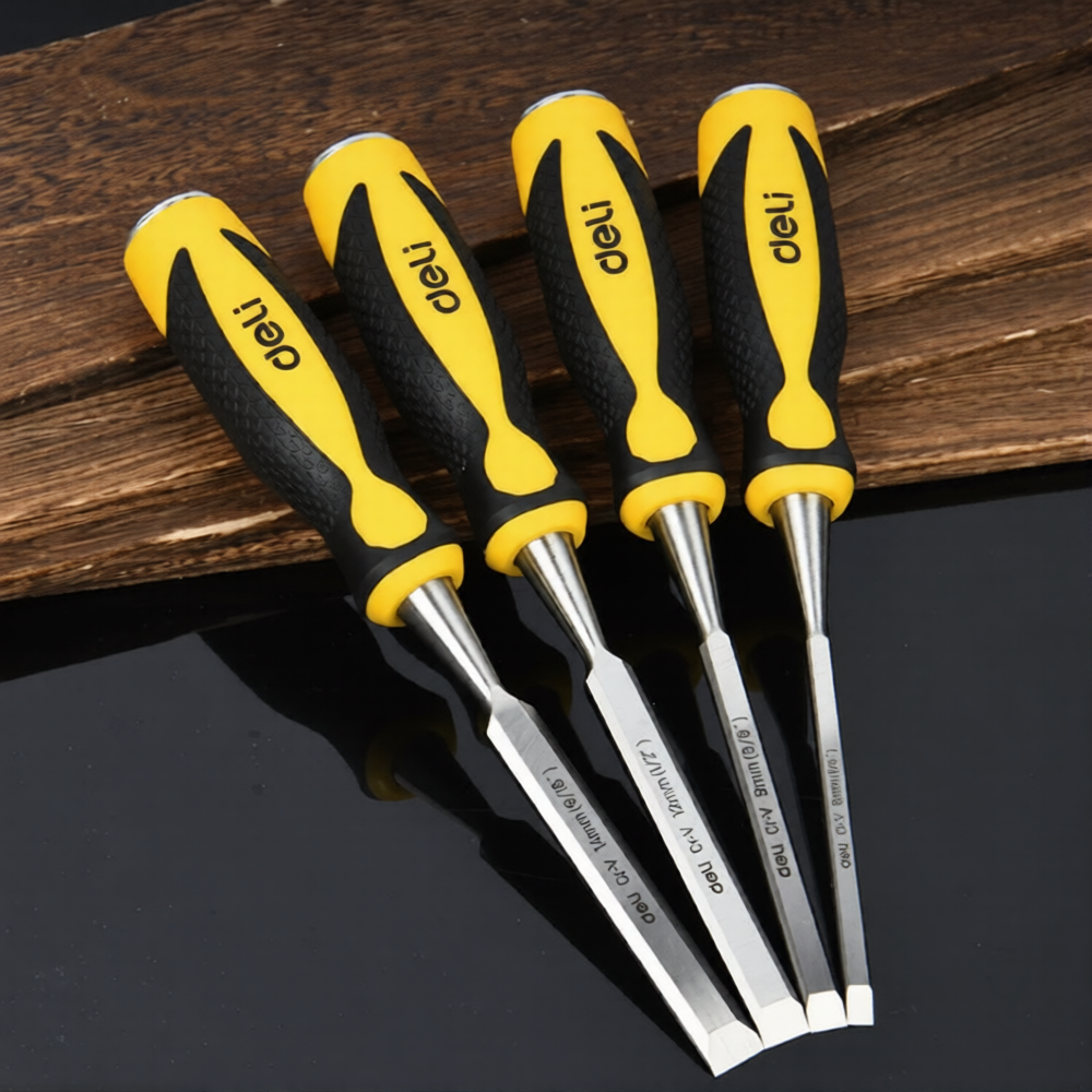 Стамеска Deli DL6212-E1, 12 мм, желтый - 5