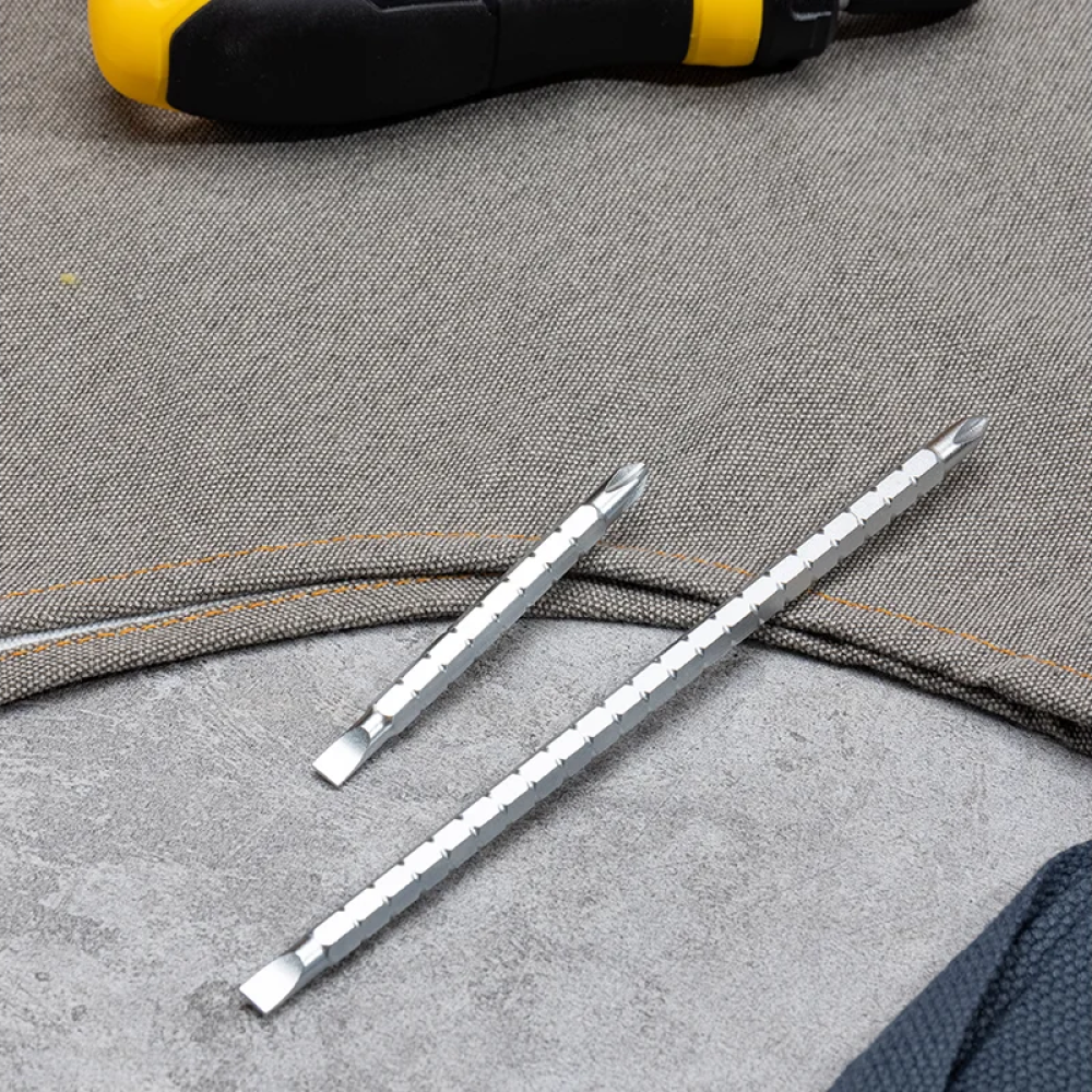 Двухсторонняя отвертка Deli YS EDL626010, с трещоткой, PH2+SL6 - 9