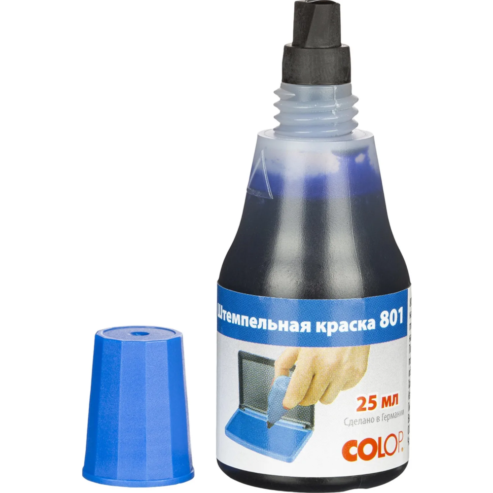 Краска штемпельная "Colop", 25 мл, синий - 2