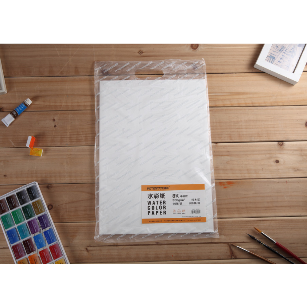 Бумага для акварели "Potentate", целлюлоза, горячий пресс, 78.7х109.2 см